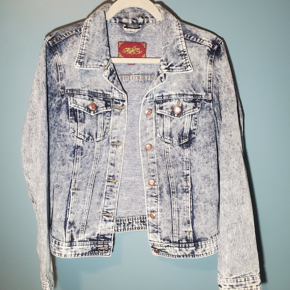 One Love Blue Wash Jean Jacket